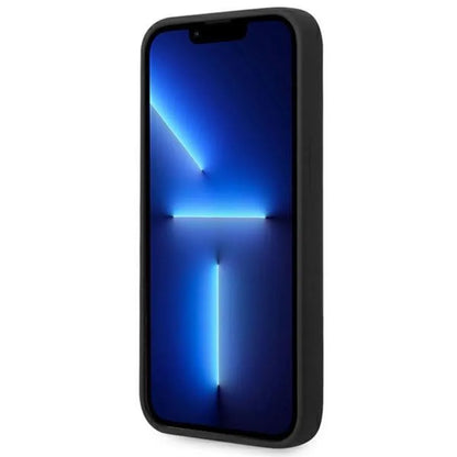 BMW silikoninis „Signature Logo MagSafe“ – dėklas, skirtas „iPhone 14 Plus“ (juodas)