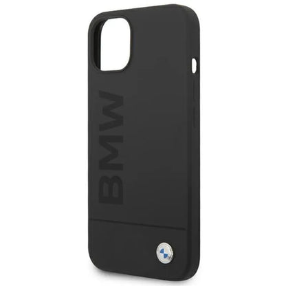 BMW silikoninis „Signature Logo MagSafe“ – dėklas, skirtas „iPhone 14 Plus“ (juodas)