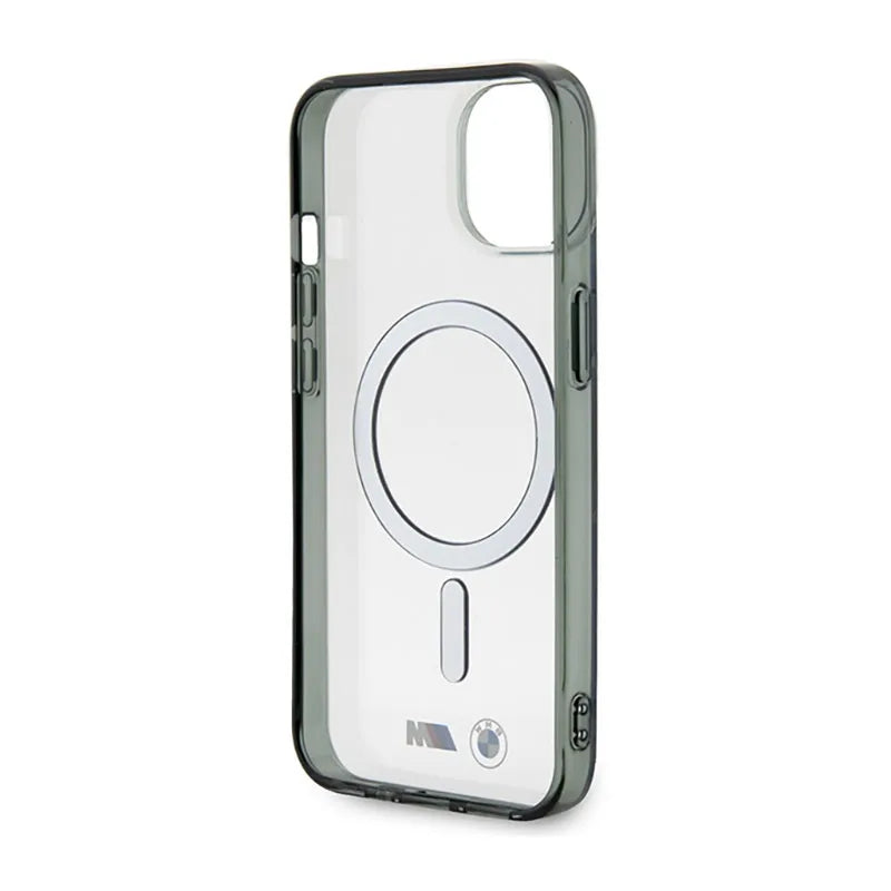 BMW Silver Ring MagSafe - dėklas iPhone 14 Plus (skaidrus)