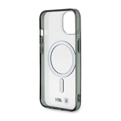 BMW Silver Ring MagSafe - dėklas iPhone 14 Plus (skaidrus)