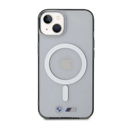 BMW Silver Ring MagSafe - dėklas iPhone 14 Plus (skaidrus)