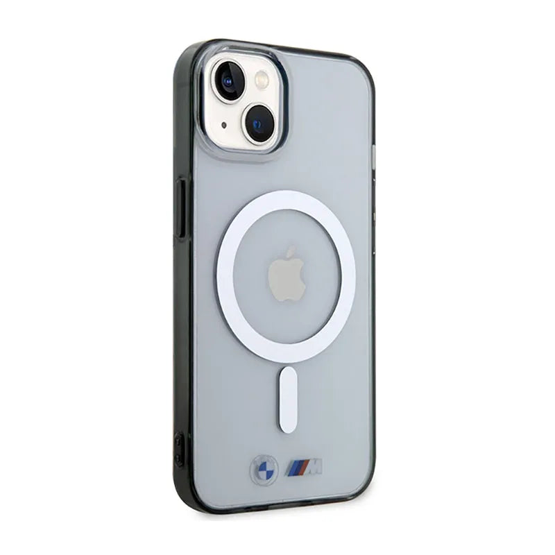 BMW Silver Ring MagSafe - dėklas iPhone 14 Plus (skaidrus)