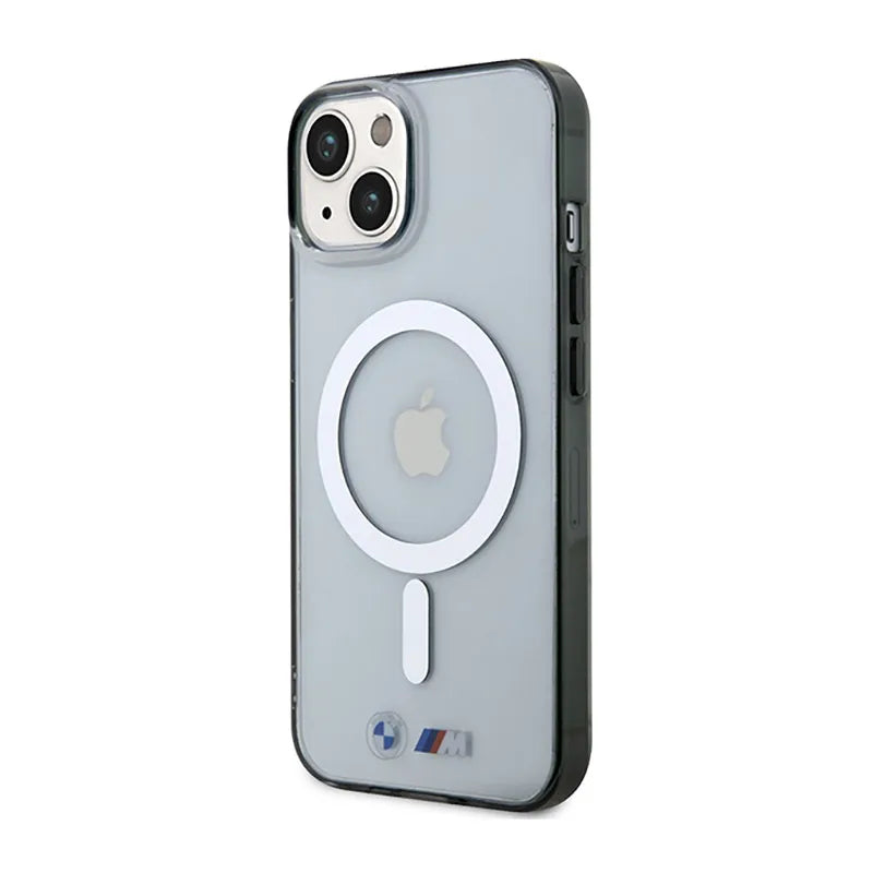 BMW Silver Ring MagSafe - dėklas iPhone 14 Plus (skaidrus)
