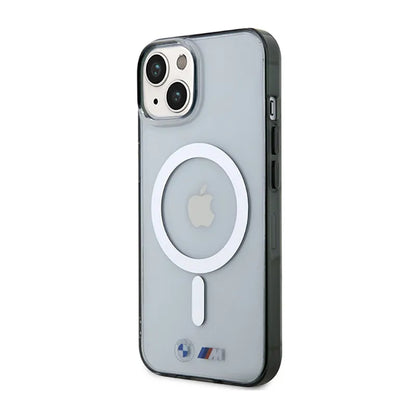 BMW Silver Ring MagSafe - dėklas iPhone 14 Plus (skaidrus)