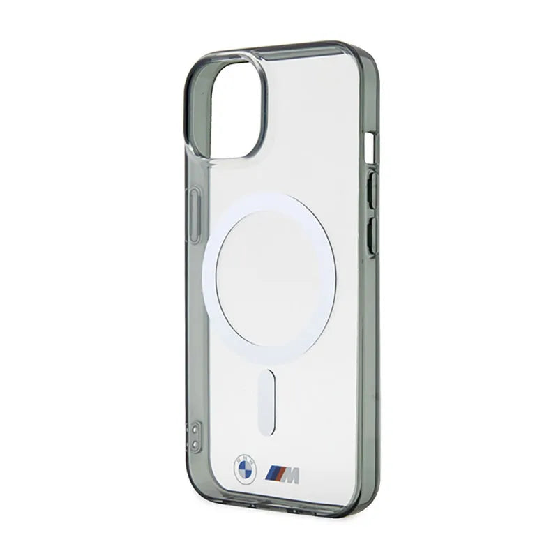 BMW Silver Ring MagSafe - dėklas iPhone 14 Plus (skaidrus)