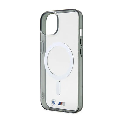 BMW Silver Ring MagSafe - dėklas iPhone 14 Plus (skaidrus)