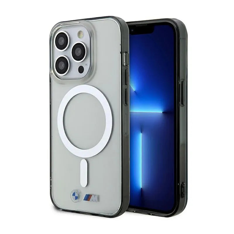 BMW Silver Ring MagSafe – dėklas, skirtas „iPhone 14 Pro“ („Skaidrus“)