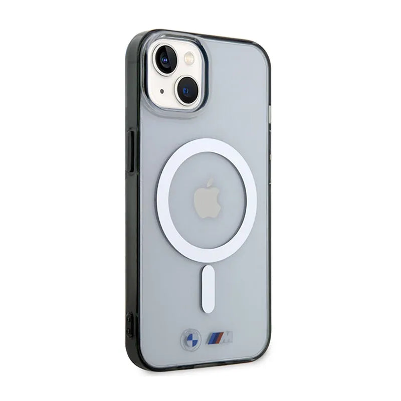 BMW Silver Ring MagSafe – „iPhone 14“ dėklas (skaidrus)