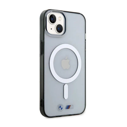 BMW Silver Ring MagSafe – „iPhone 14“ dėklas (skaidrus)