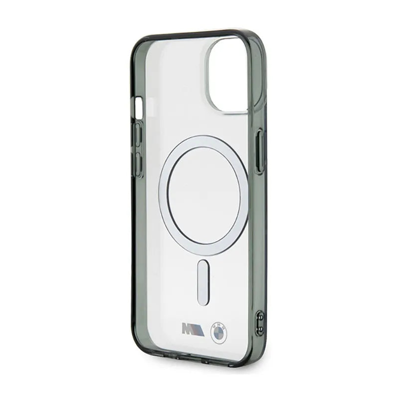 BMW Silver Ring MagSafe – „iPhone 14“ dėklas (skaidrus)