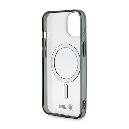 BMW Silver Ring MagSafe – „iPhone 14“ dėklas (skaidrus)