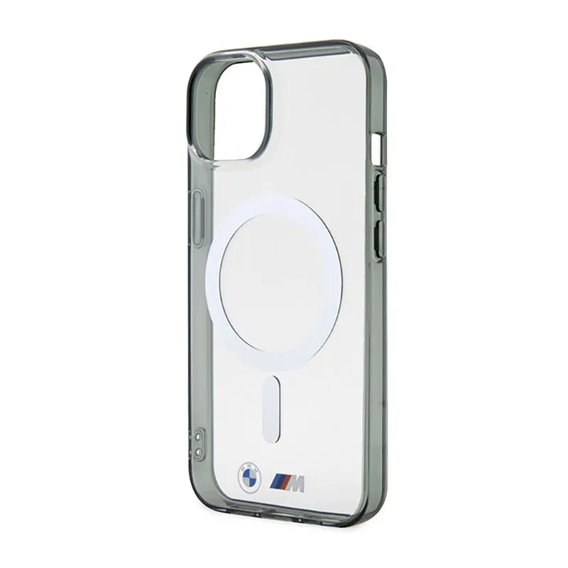 BMW Silver Ring MagSafe – „iPhone 14“ dėklas (skaidrus)