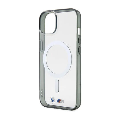 BMW Silver Ring MagSafe – „iPhone 14“ dėklas (skaidrus)