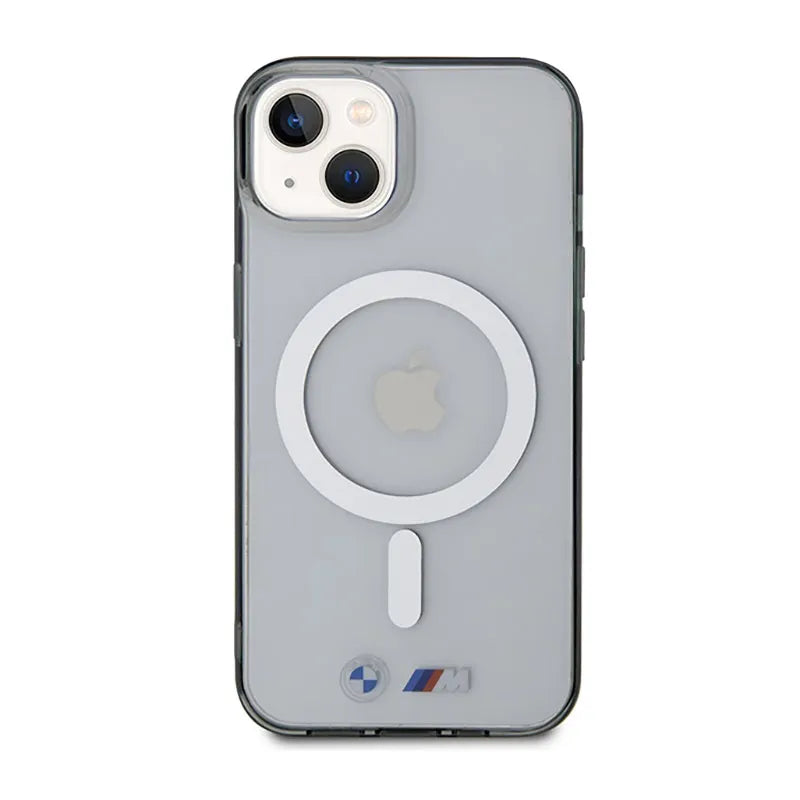 BMW Silver Ring MagSafe – „iPhone 14“ dėklas (skaidrus)
