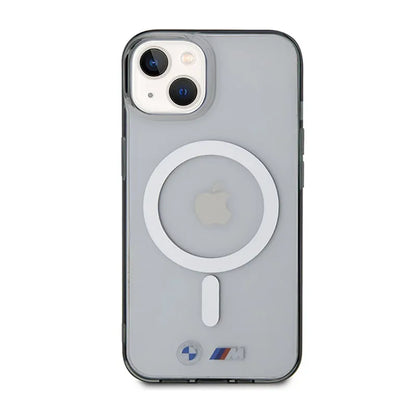 BMW Silver Ring MagSafe – „iPhone 14“ dėklas (skaidrus)