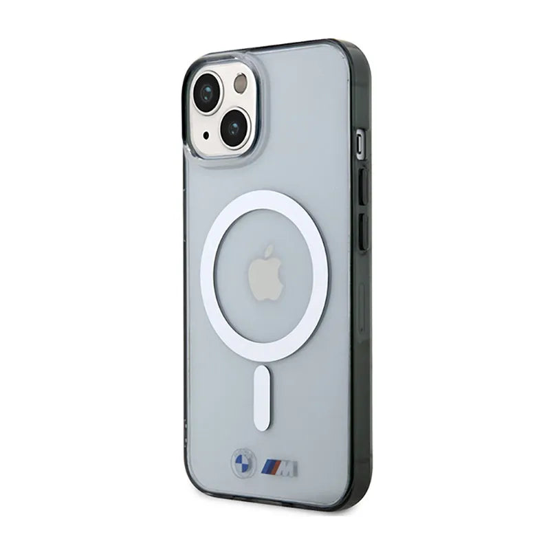 BMW Silver Ring MagSafe – „iPhone 14“ dėklas (skaidrus)