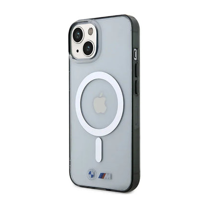 BMW Silver Ring MagSafe – „iPhone 14“ dėklas (skaidrus)