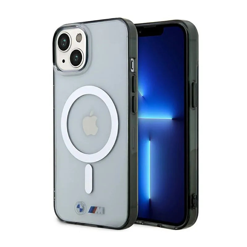 BMW Silver Ring MagSafe – „iPhone 14“ dėklas (skaidrus)