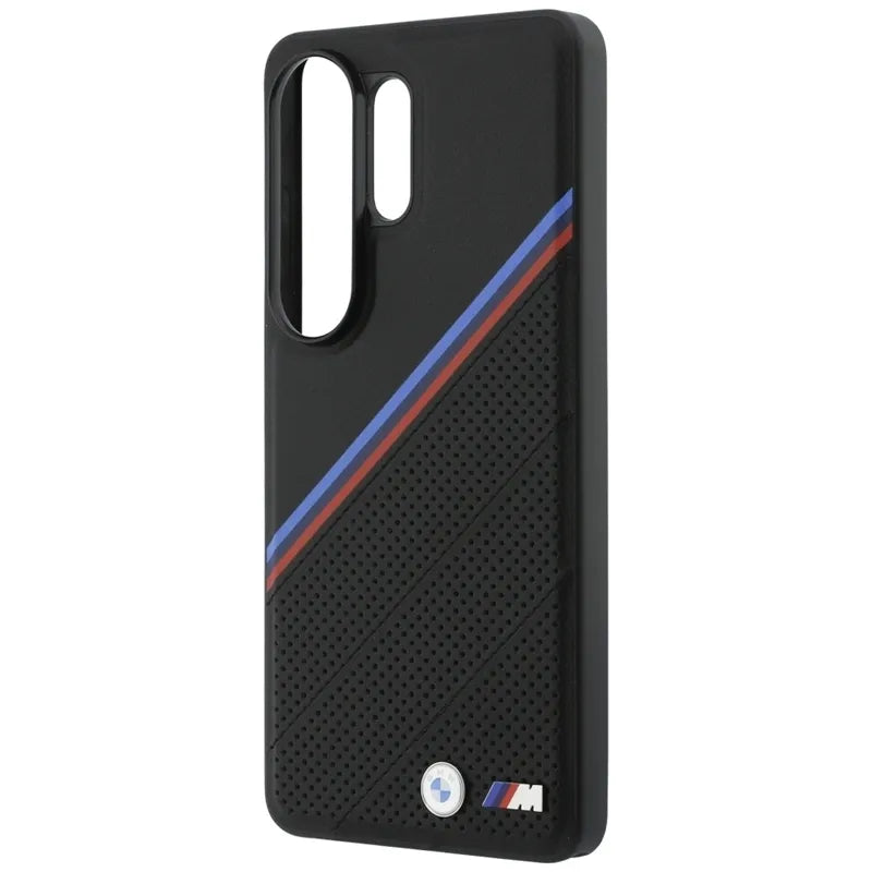 BMW Tricolor Metal Logo MagSafe - Samsung Galaxy S26 Ultra dėklas (juodas)
