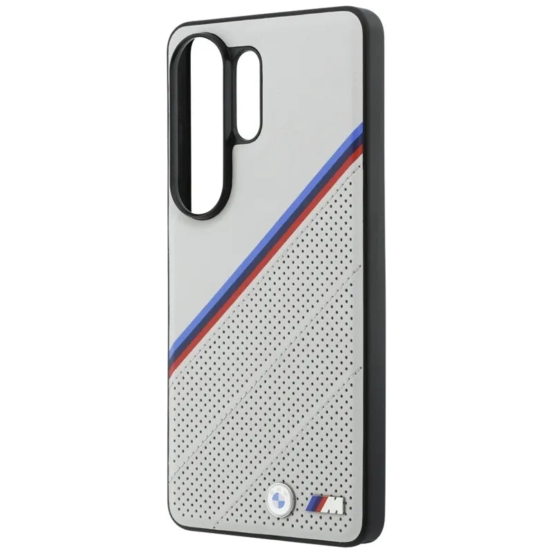 BMW Trijų spalvų metalo logotipas MagSafe dėklas Samsung Galaxy S26 Ultra (Pilka)