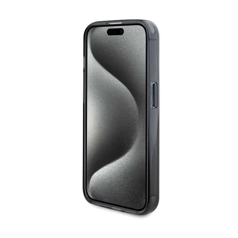 BMW žiedinis stovas M kolekcija MagSafe - dėklas iPhone 15 Pro (juodas)