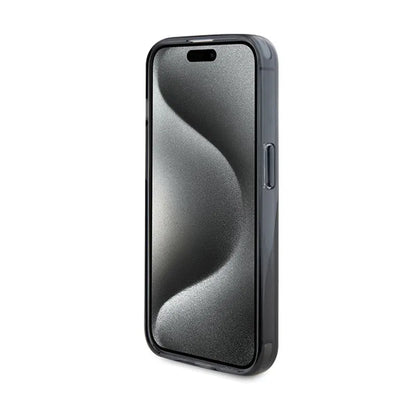 BMW žiedinis stovas M kolekcija MagSafe - dėklas iPhone 15 Pro (juodas)
