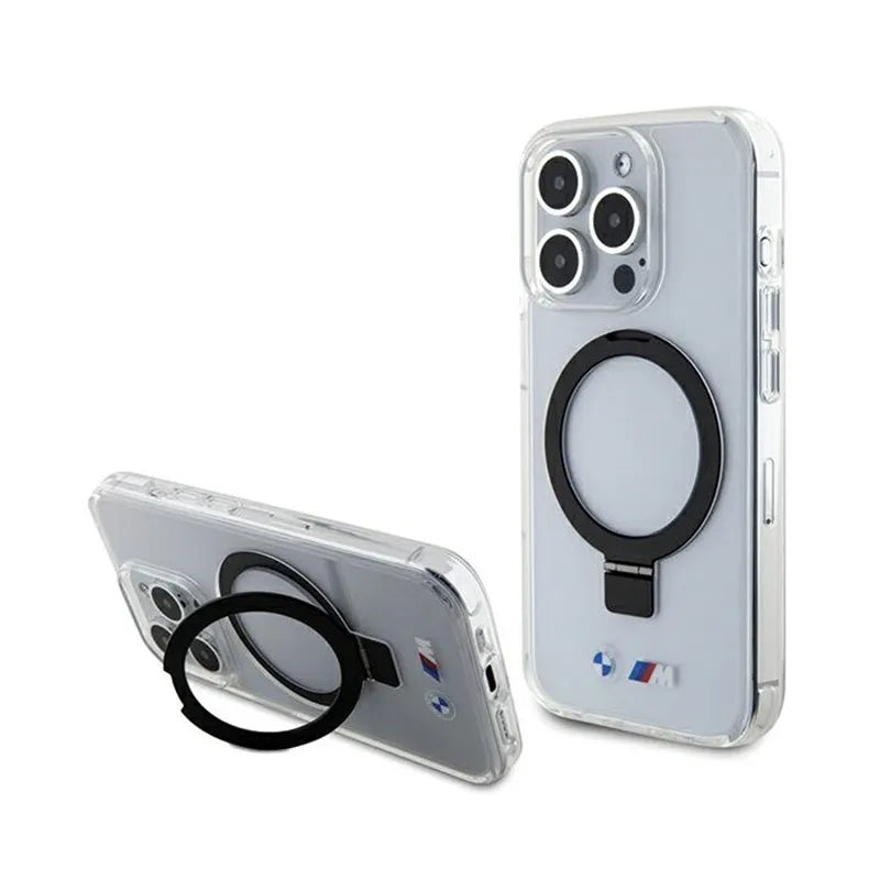BMW žiedo stovas M kolekcija MagSafe – dėklas, skirtas iPhone 15 Pro (skaidrus)