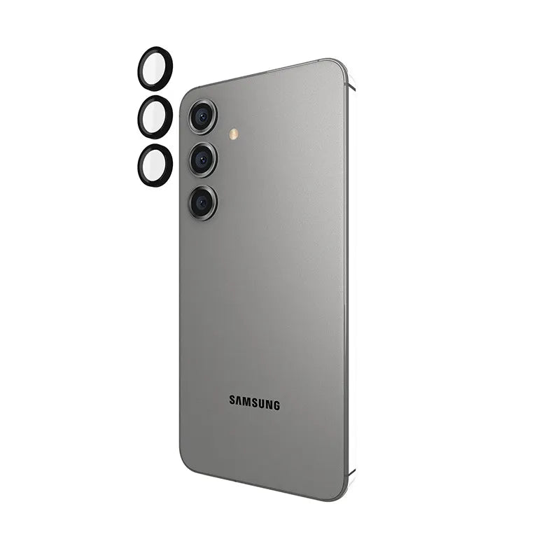 Case-Mate Aluminum Ring Lens Protector - Apsauginis stiklas Samsung Galaxy S24 kameros lęšiui (juodas)