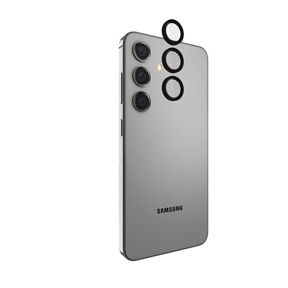 Case-Mate Aluminum Ring Lens Protector - Apsauginis stiklas Samsung Galaxy S24 kameros lęšiui (juodas)
