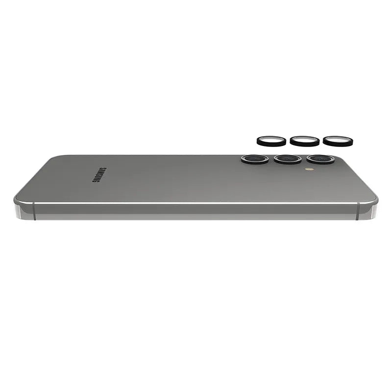 Case-Mate Aluminum Ring Lens Protector - Apsauginis stiklas Samsung Galaxy S24 kameros lęšiui (juodas)