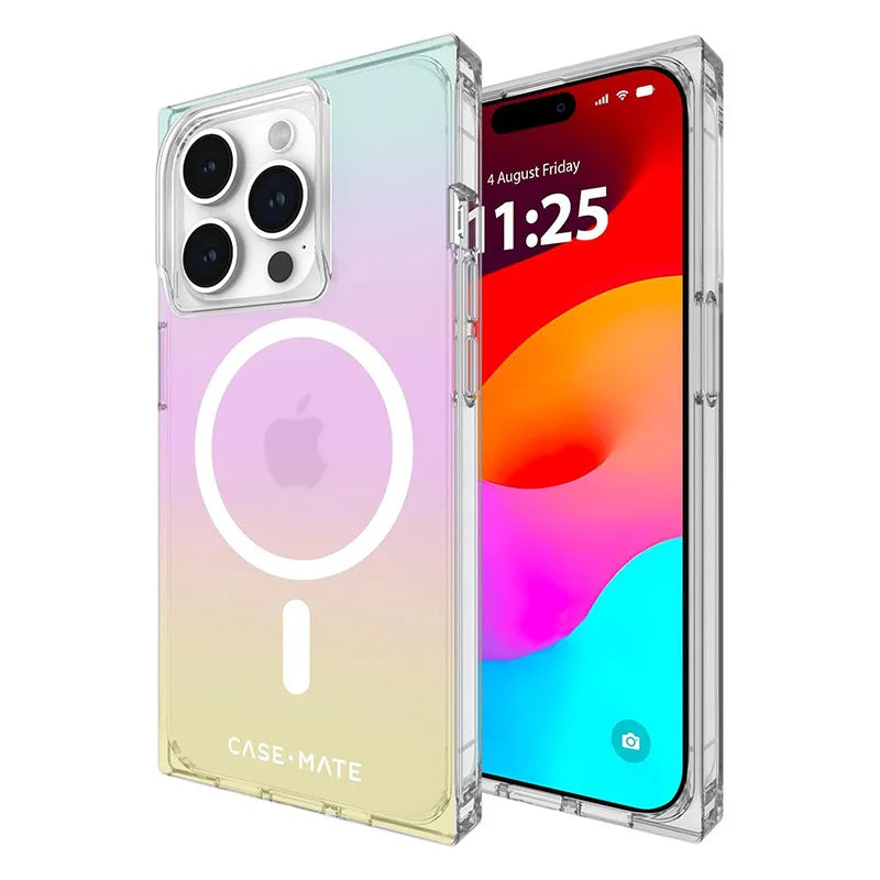 Case-Mate BLOX MagSafe – „iPhone 15 Pro“ dėklas („Rainbow Frosting“)