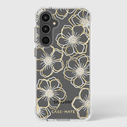 Case-Mate Floral Gems – dėklas, skirtas Samsung Galaxy S23 FE 5G (auksinis)