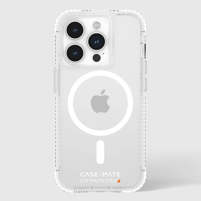 Case-Mate itin tvirtas plius D3O MagSafe – „iPhone 15 Pro“ dėklas (skaidrus)