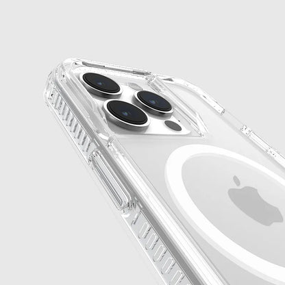 Case-Mate itin tvirtas plius D3O MagSafe – „iPhone 15 Pro“ dėklas (skaidrus)