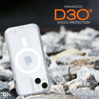 Case-Mate Itin tvirtas su D3O MagSafe – iPhone 15 Plus dėklas (Skaidrus)