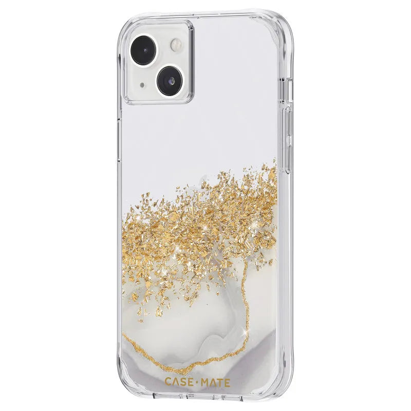 Case-Mate Karat – dėklas su aukso elementais, skirtas iPhone 14 Plus (marmuro raštas)
