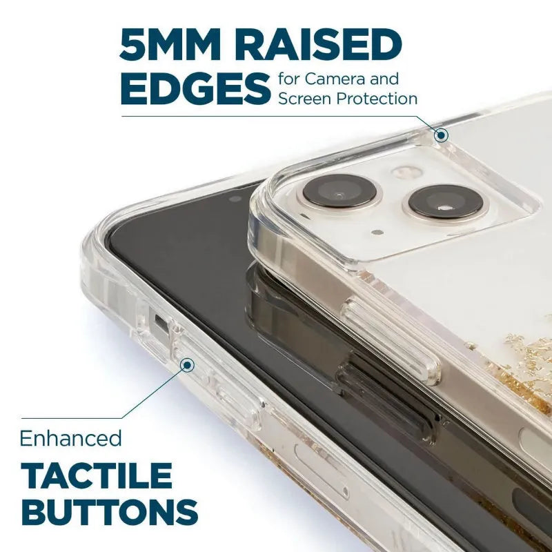 Case-Mate Karat – dėklas su aukso elementais, skirtas iPhone 14 Plus (marmuro raštas)
