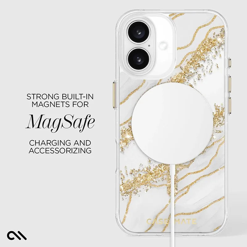 Case-Mate Karat MagSafe – dėklas iPhone 16 (Granite)