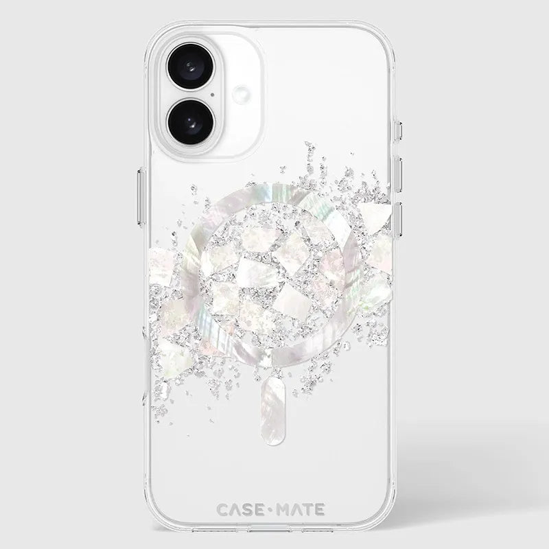 Case-Mate Karat MagSafe – dėklas iPhone 16 Plus su perlų intarpais (A Touch of Pearl)