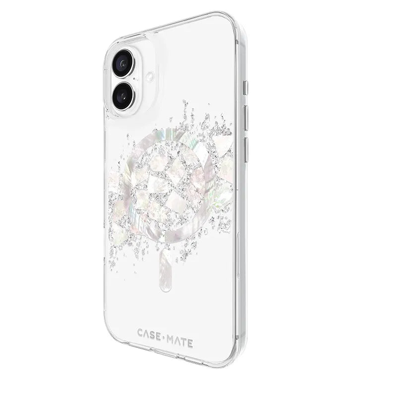 Case-Mate Karat MagSafe – dėklas iPhone 16 Plus su perlų intarpais (A Touch of Pearl)