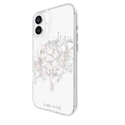 Case-Mate Karat MagSafe – dėklas iPhone 16 Plus su perlų intarpais (A Touch of Pearl)