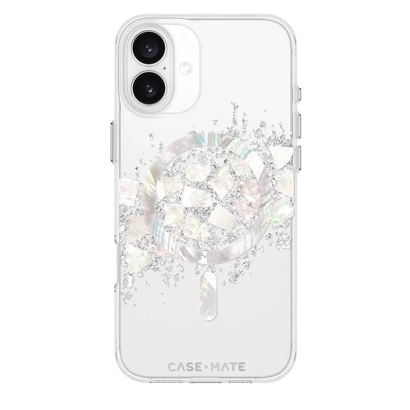 Case-Mate Karat MagSafe – dėklas iPhone 16 Plus su perlų intarpais (A Touch of Pearl)