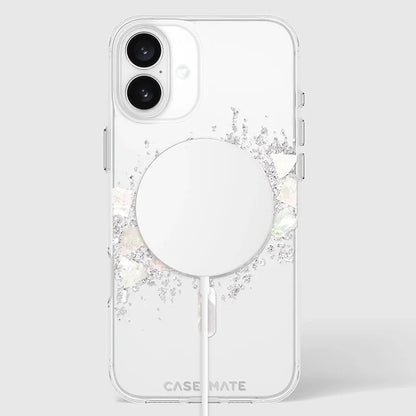 Case-Mate Karat MagSafe – dėklas iPhone 16 Plus su perlų intarpais (A Touch of Pearl)