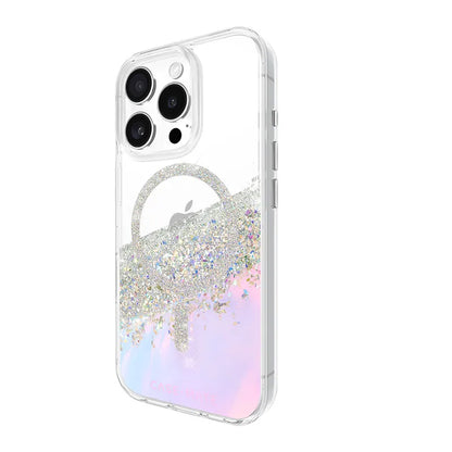 Case-Mate Karat MagSafe – Dėklas iPhone 16 Pro (Holografinis Muilo Burbulas)