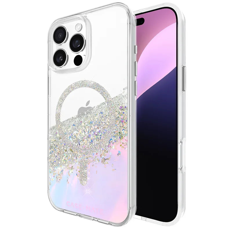Case-Mate Karat MagSafe – dėklas iPhone 16 Pro Max (Holografinis muilo burbulas)