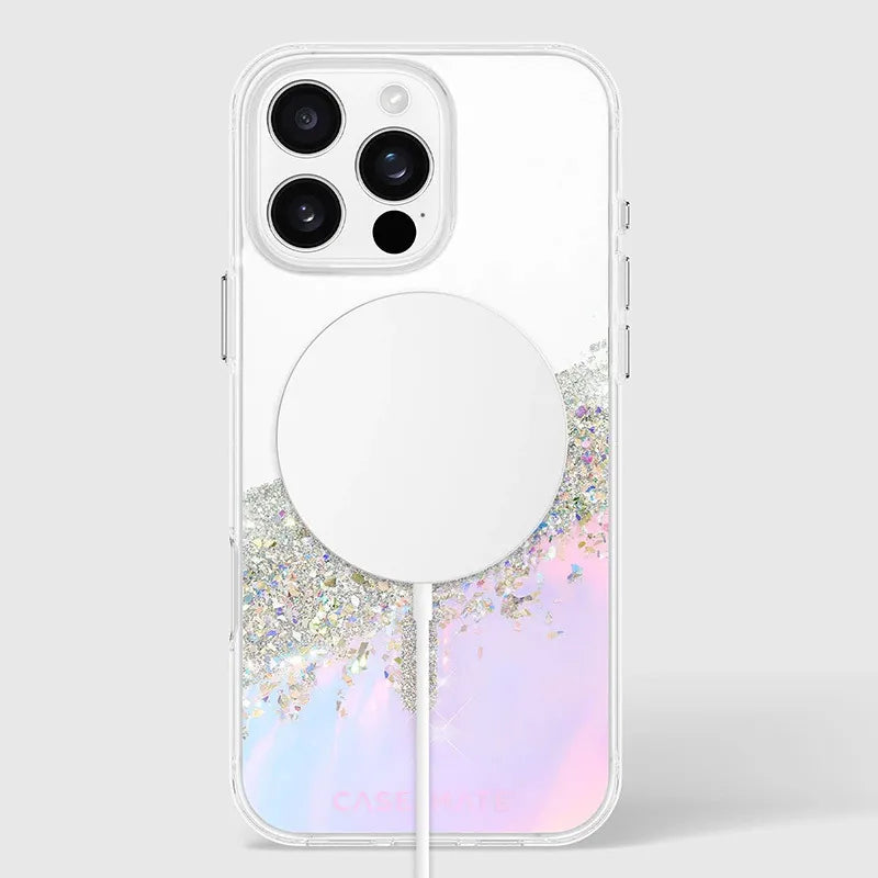 Case-Mate Karat MagSafe – dėklas iPhone 16 Pro Max (Holografinis muilo burbulas)
