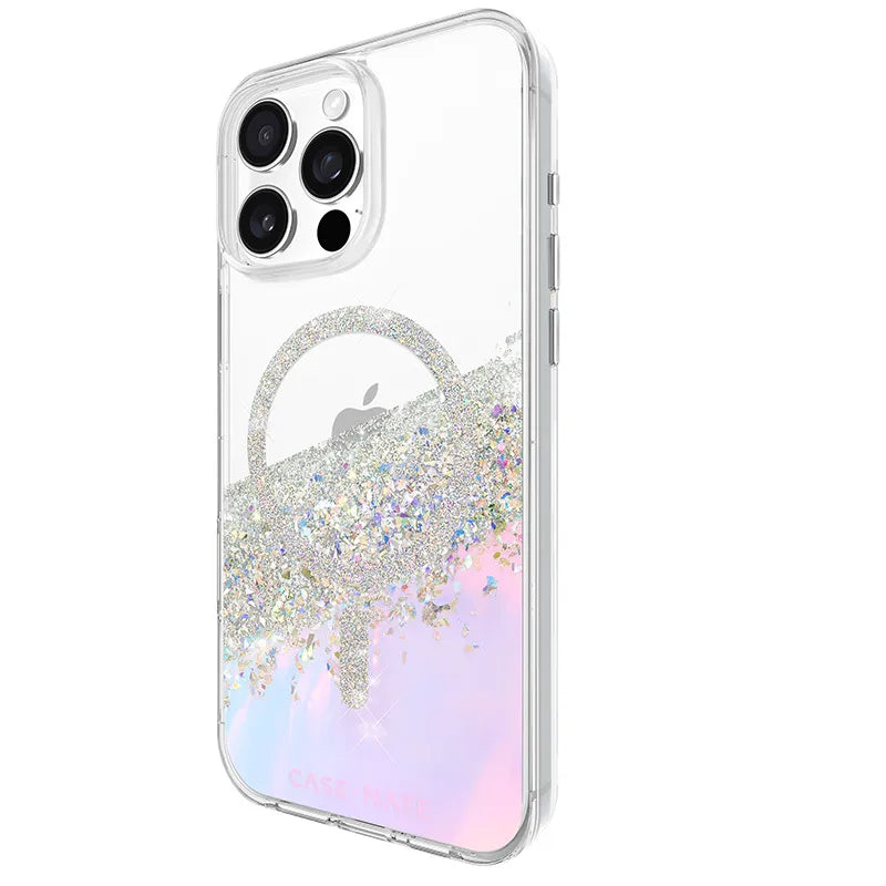 Case-Mate Karat MagSafe – dėklas iPhone 16 Pro Max (Holografinis muilo burbulas)
