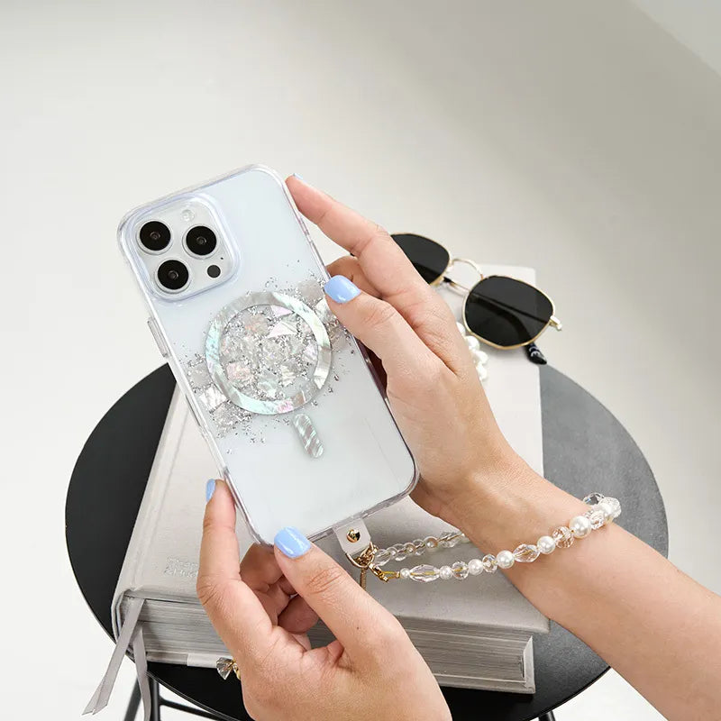 Case-Mate Karat MagSafe – dėklas iPhone 16 Pro su perlamutro intarpais (A Touch of Pearl)