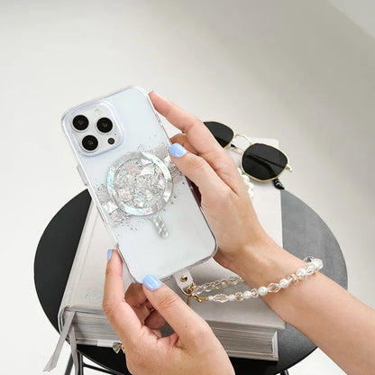 Case-Mate Karat MagSafe – dėklas iPhone 16 Pro su perlamutro intarpais (A Touch of Pearl)