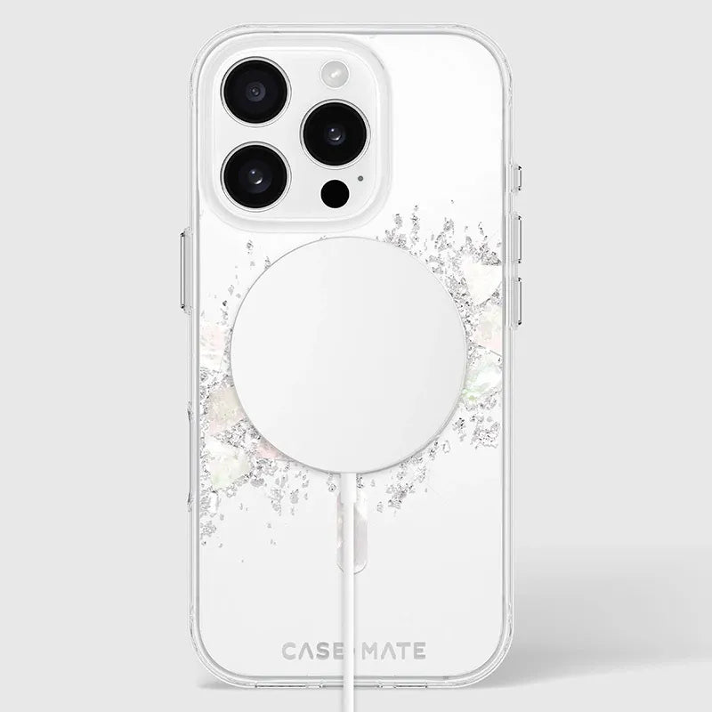Case-Mate Karat MagSafe – dėklas iPhone 16 Pro su perlamutro intarpais (A Touch of Pearl)